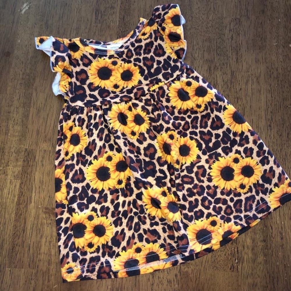 Leopard Sunflower Dress
